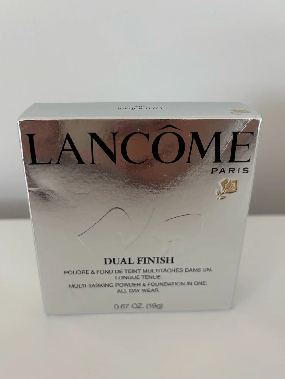 Lancôme Dual Finish Powder & Foundation - Silver Packaging
